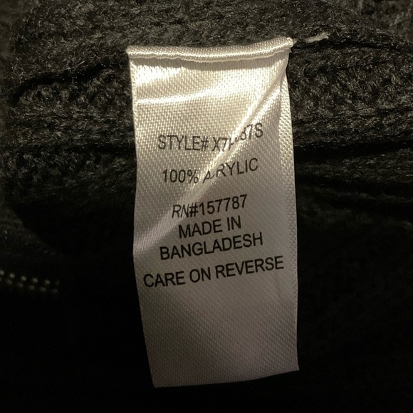 FULL CIRCLE TRENDS Plus Size V-Neck Zip-Up Sweater In Black Beauty Sz 2X NWT - Picture 5 of 9